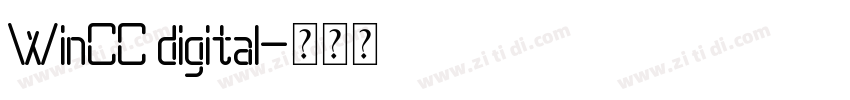 WinCC digital字体转换